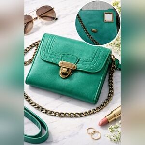 Steve Madden Green Crossbody Bag with Chain Strap